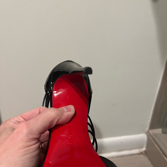 EUC Christian Louboutin Confusa Black Patent Stilettos, Size 39.5 - Picture 9 of 15